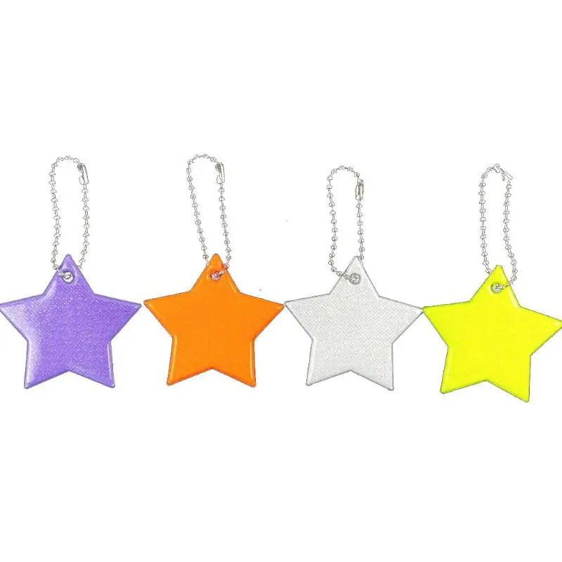 Child Safety Reflector Key Ring Star Ultra Reflective Gear Keychain Bag Clothing | Украшения и аксессуары