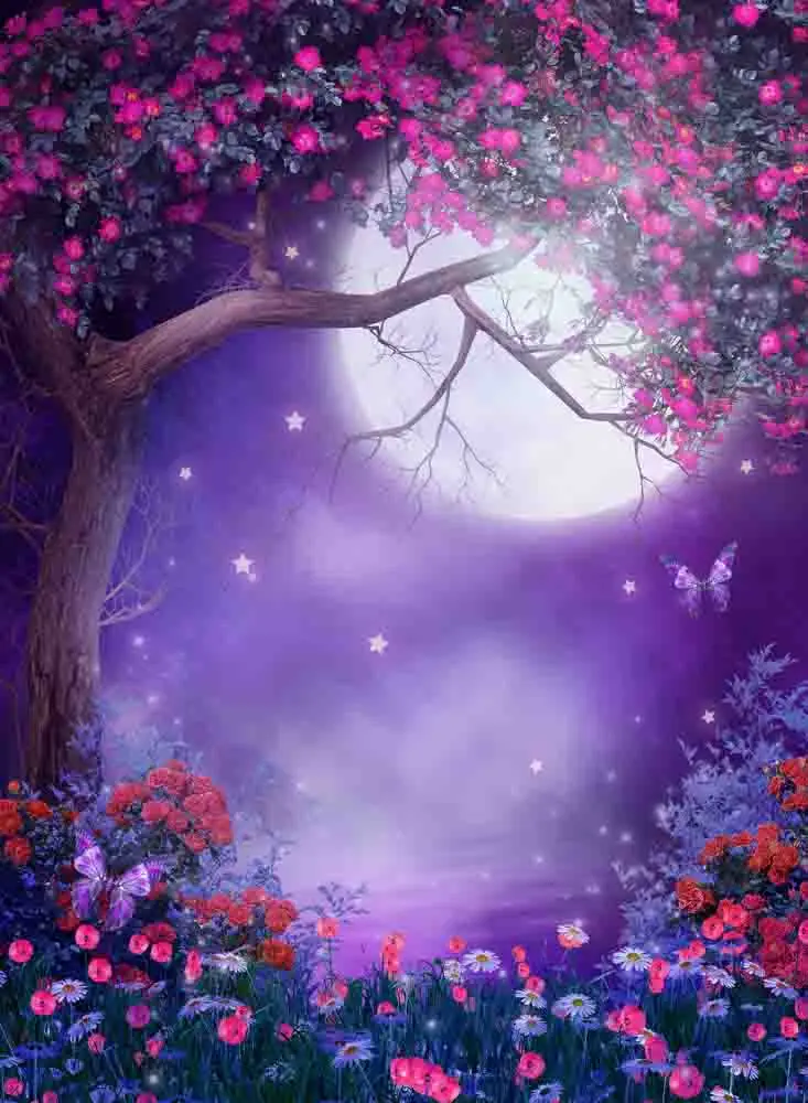 

SHUOZHIKE Vinyl Custom Photography Prop Moon theme Photo Studio Background NM17056-102