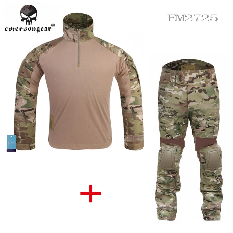 

Emersongear Боевая форма, футболка и брюки BDU, камуфляжные охотничьи костюмы Ghillie, одежда