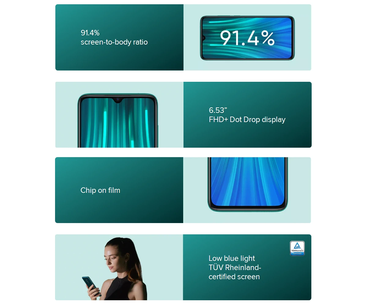 Xiaomi Redmi Note 8 Pro Global Version 6.53 inch 64MP Quad Rear Camera 6GB 64GB NFC 4500mAh Helio G90T Octa Core 4G Smartphone