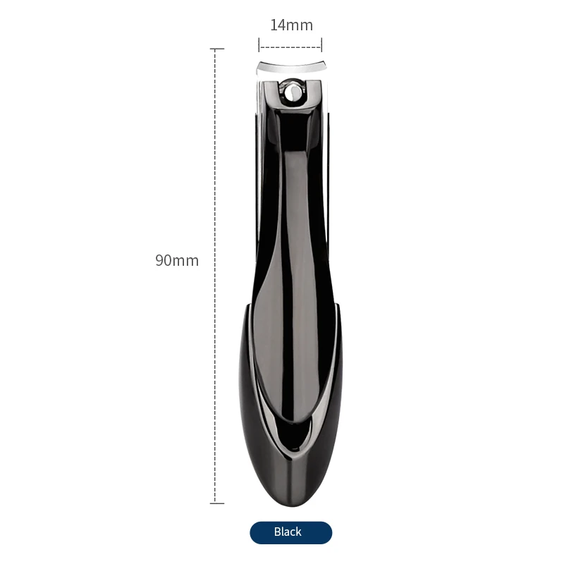 Домашний Комплект ножниц для ногтей из нержавеющей стали комплект ножниц для маникюра Инструменты кусачки для ногтей на ногах специальные для маникюра машинки для стрижки - Цвет: Черный
