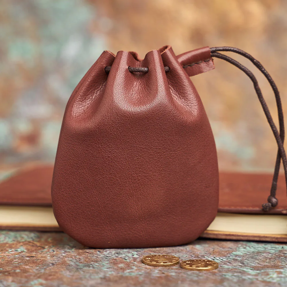 Coin Purse Genuine Leather Vintage Small for Men Women
