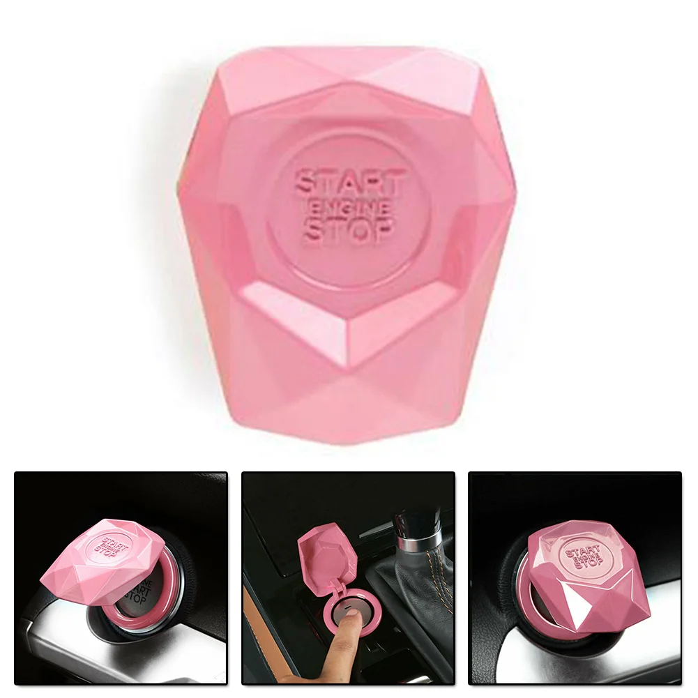 

Car Switch Button cover Start Protection Decoration Alloy Accessory Parts