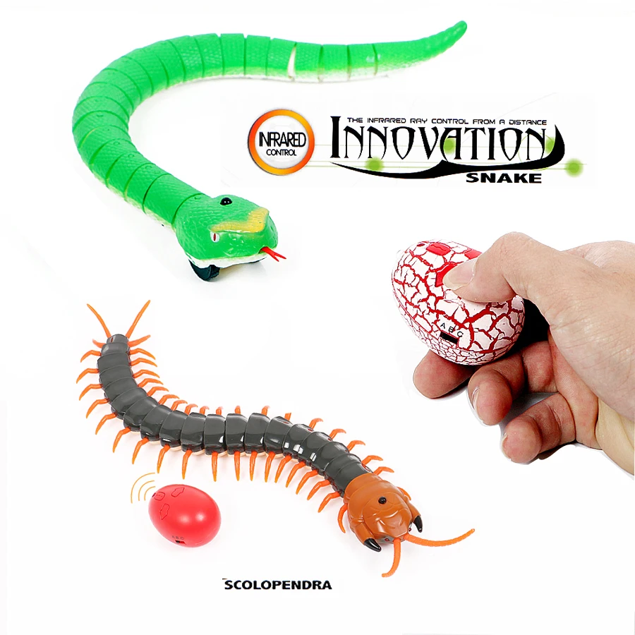 Новинка RC змея кобра сколопендра дистанционное управление робот насекомые животное игрушка с USB кабелем ужасающие игрушки на Хэллоуин