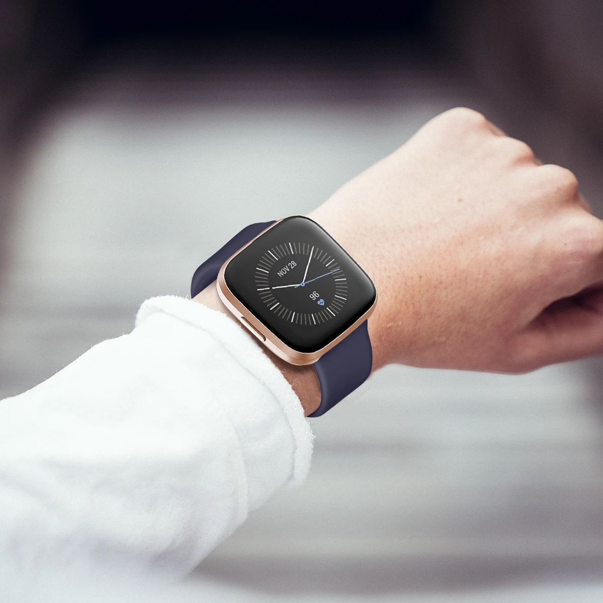 Новинка сменный силиконовый ремешок для Fitbit Versa на запястье магнитный браслет