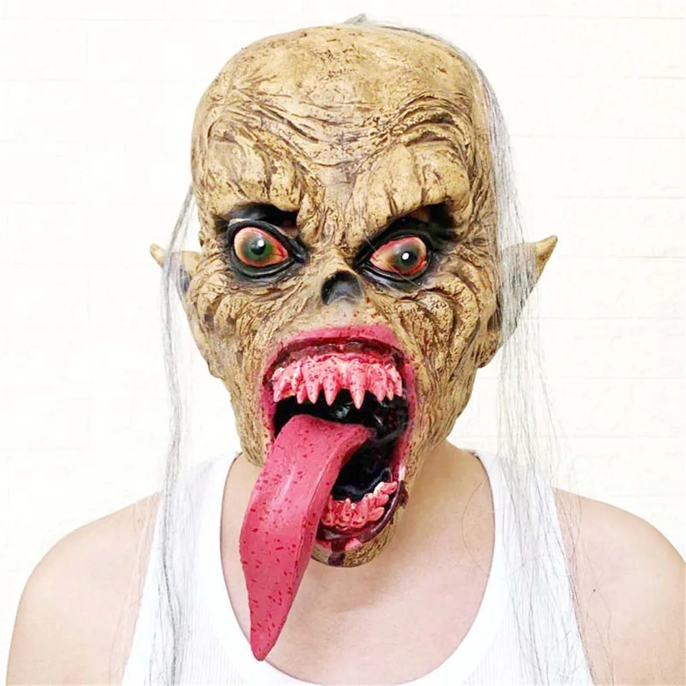 

Halloween Carnival Horror Devil Latex Mask Monster Scary Incredible Crazy Mask Cosplay Creative Mask