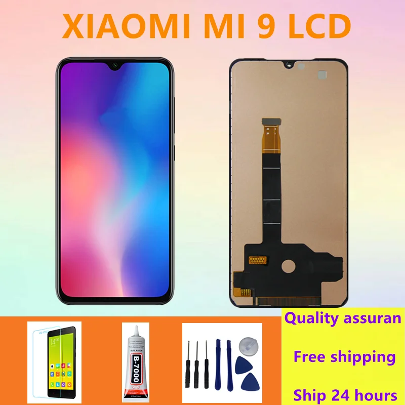 

TFT для Xiaomi Mi 9 ЖК сенсорный экран дигитайзер в сборе Замена с рамкой для Xiaomi MI9 mi 9 ЖК-экран