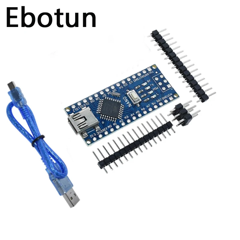 Плата Atmega328 ATMEGA328P Nano V3 совместимая с Загрузчиком USB-драйвером CH340 16 МГц |