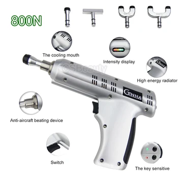 Best Spine Chiropractic 4 Heads Chiropractic Adjusting Instrument /Electric Correction Gun Massager/Impulse Adjuster 800N Activators