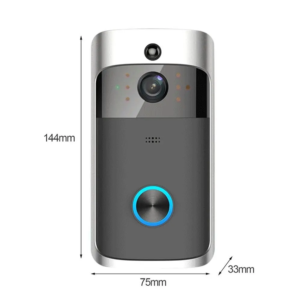 Wireless Smart Home Video Doorbell Free Hole Electronic Cat Eye Security Monitor Hd Camera Video Remote Monitorable