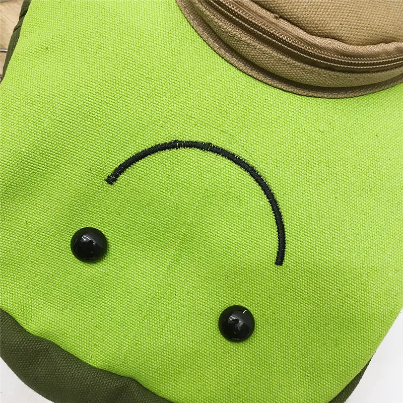Милый зеленый рюкзак авокадо модный рюкзак с принтом смайлика Женский Большой Школьный рюкзак для девочек-подростков путешествия Mochilas Mujer#40