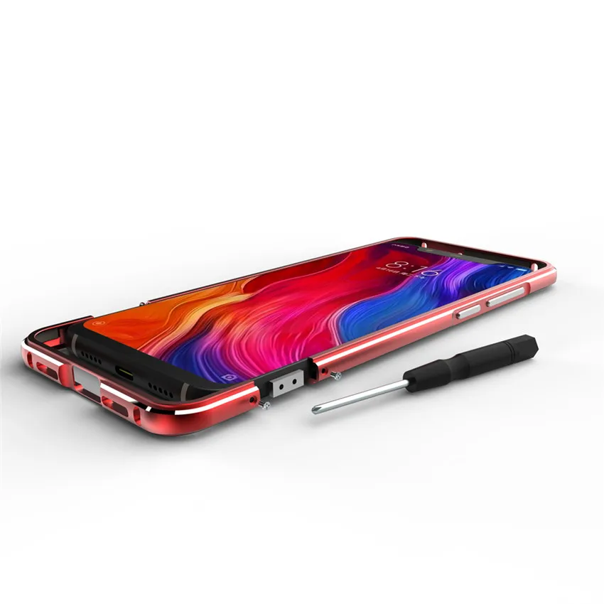 Для Xiaomi mi 8 чехол с металлической рамкой двойной цветной алюминиевый бампер Защитная крышка для Xiaomi mi 8 Explorer Xio mi 8 чехол
