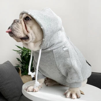 

Dog Clothes Grandy Hoodies for Small Dogs Cute French Bulldog Hooded Sweatshirt Cool T-Shirt for Frenchie Cloth