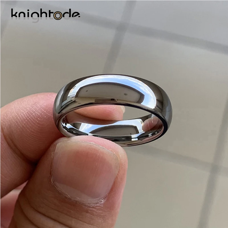 High Quality Tungsten Carbide Ring Wedding Engagement Ring For Men Women Domed Band Polished Shiny Comfort Fit 8/6/4/2mm 3