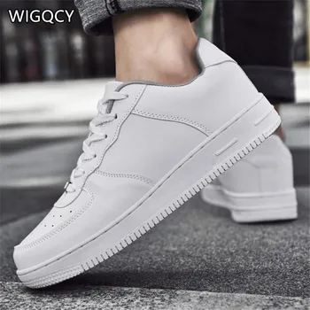 

WIGQCY 2020 new spring and autumn couple shoes large size sports casual fashion shoes Korean youth breathable white shoes A37