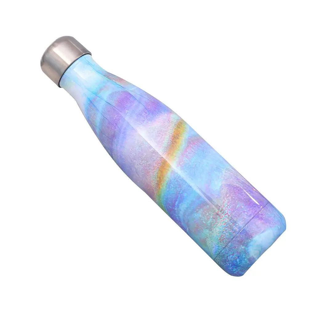 

Gradient Color Plating Coke Kettle Bottle 304 Stainless Steel Kettle Sport Outdoor Mug 500Ml Wine Bottles Termos Cups