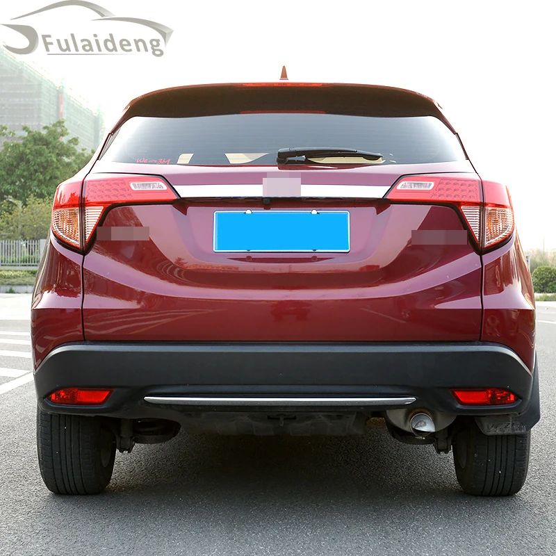 1 шт. для Honda Vezel HR-V- ABS хромированный задний бампер литья полосы крышка отделка автомобиля Стайлинг Аксессуары