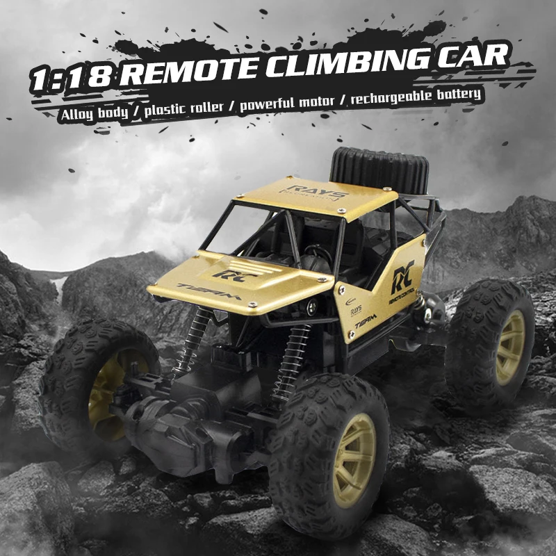 

1:18 RC Car 2.4G Remote Control Alloy Off-road Climbing Vehicle Toy High Speed Big Horsepower Truck RC Car For Kids Toys Gift