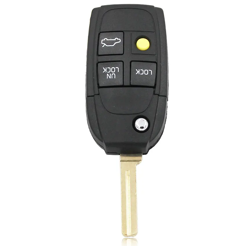 2/3/4/5 Button Modified Flip Floding Remote Key Shell key Case Housing For Volvo C70 S40 S60 S70 S80 S90 V40 V70 V90 XC70 XC9 car gas tank Other Replacement Parts