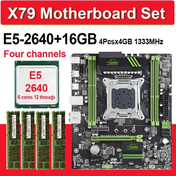 

JINGSHA X79 Placa base con Xeon E5 2640 4 pcs x 4GB = 16GB 1333MHz DDR3 ECC REG memoria ATX USB3.0 SATA3.0 PCI-E NVME M.2 SSD