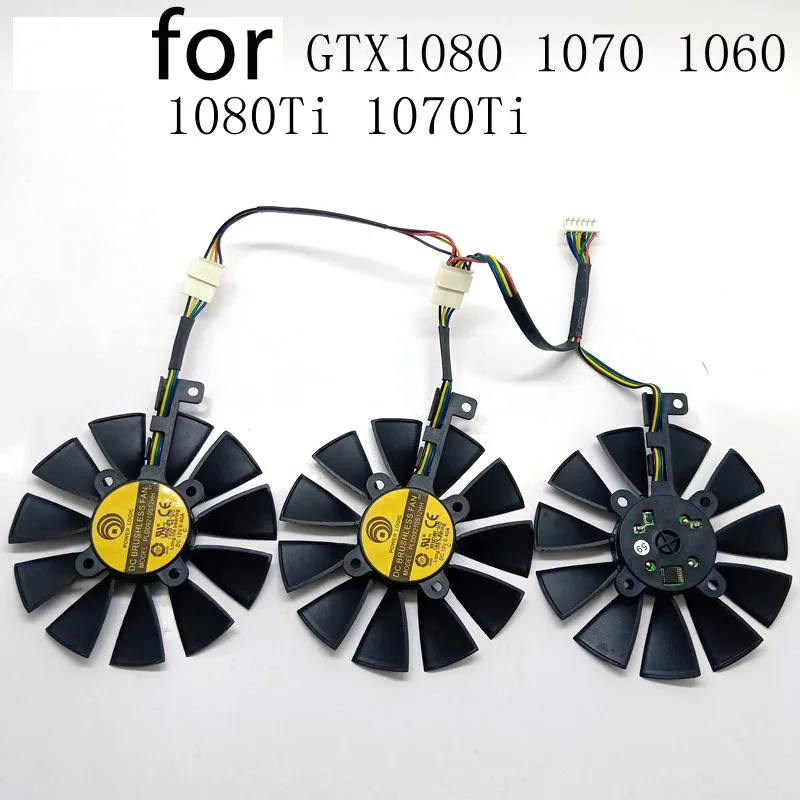 Gpu VGA кулер графический вентилятор GTX1080 GTX980ti GTX1060 GTX1070 для ASUS STRIX GTX 1080/980Ti/1060/1070