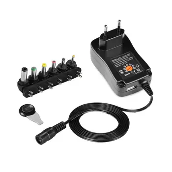 

UK US EU Plug AC to DC Power Transformers Universal Interface Adaptor Charger 3V 4.5V 5V 6V 7.5V 9V 12V 30W Electric Converter