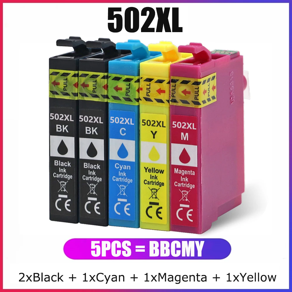 

Чернила YC 502XL, совместимые с картриджами Epson 502 502XL для выражения дома, фотографический принтер, телефон