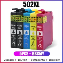 

YC 502XL Ink Compatible For Epson 502 502XL Cartridges For Expression Home XP-5100 XP-5105 Printer, Workforce WF-2860 WF-2865