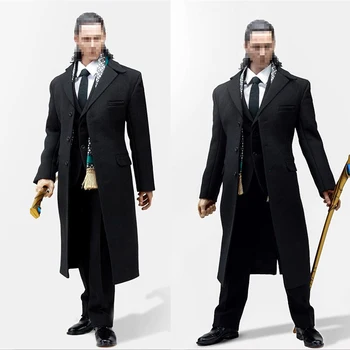 

POPTOYS 1/6 X13 trembling LOJI windbreaker trousers cane leather shoes suit Thor's brother in stock 12-inch male soldier