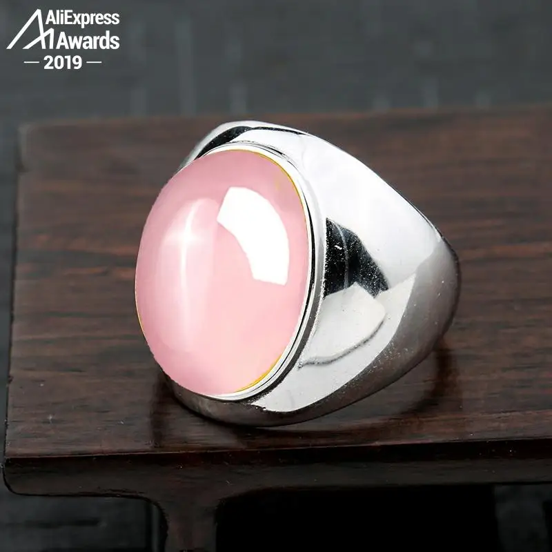 Africa Rose Quartz кольца 12*16 мм 6 18 распродажа Серебро S925 пробы искусство и ремесло