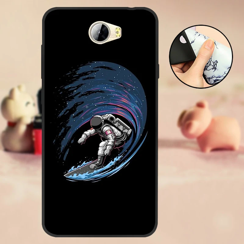 Для huawei Y5 II чехол для huawei Y5 2 Y5II CUN-L21 CUN-U29 задняя крышка Y6 II Компактный Мягкий ТПУ силиконовый чехол для Honor 5A LYO-L21 черный - Цвет: T719