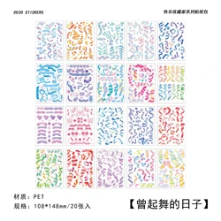 Vibrant Assorted Decorative Sticker Pack for Creative Crafts & Journaling (A)
