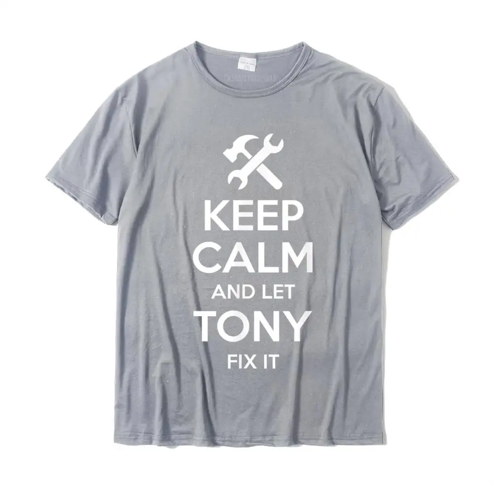 Latest Europe Casual Short Sleeve T Shirts Lovers Day Crew Neck Pure Cotton Tops T Shirt for Men T Shirts Casual TONY Fix Quote Funny Birthday Personalized Name Gift Idea T-Shirt__32895 grey