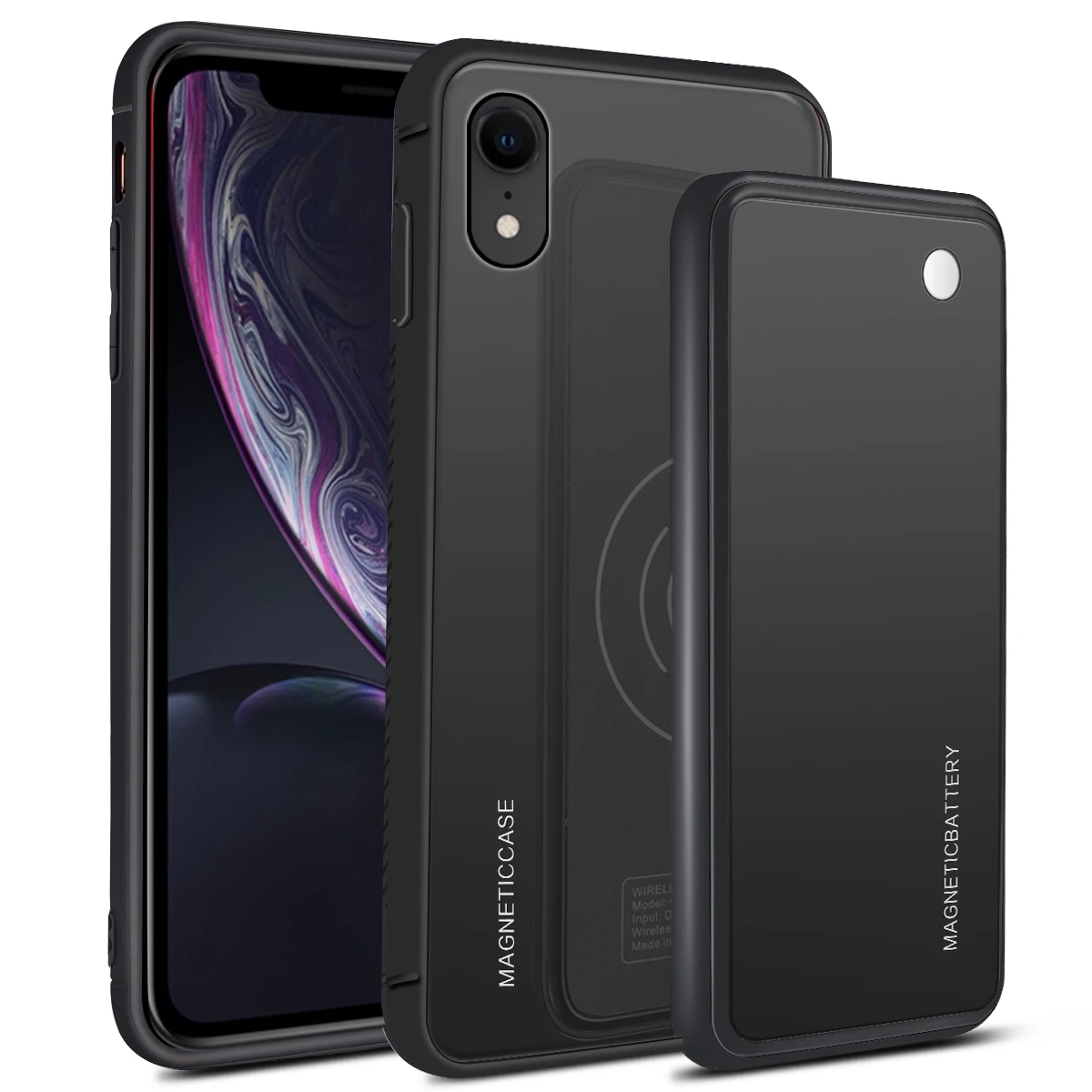 Чехол для iPhone 11/11 Pro/11 Pro Max/X/XS/XR/XS Max/7/8/7 Plus/8 plus с 5000 мАч, беспроводное зарядное устройство, чехол - Цвет: iPhone XR