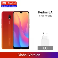 Xiaomi Redmi 8A 8 A с глобальной версией, 2 Гб, 32 ГБ, 6,22 дюйма, Восьмиядерный мобильный телефон Snapdargon 439, 5000 мАч, смартфон с камерой 12 МП