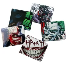 Веселый кошелек из синтетической кожи Арлекин Джокер фильм косплей деньги карты id Держатели монета карман DC мультфильм комикс
