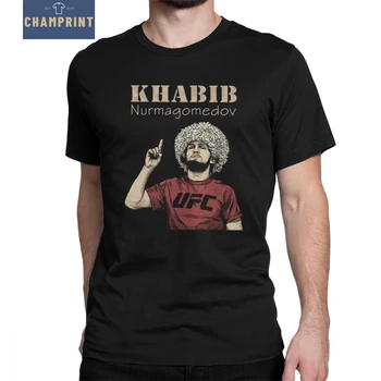 

Men Khabib Nurmagomedov Boxing T-Shirt 229 Boxing Leisure Round Neck Short Sleeve Tops 100% Cotton Tees Summer T Shirt