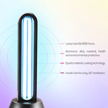 

Rechargeable Ultraviolet UV Sterilizer Light Tube Bulb Disinfection Bactericidal Lamp Ozone Sterilizer Mites Lights