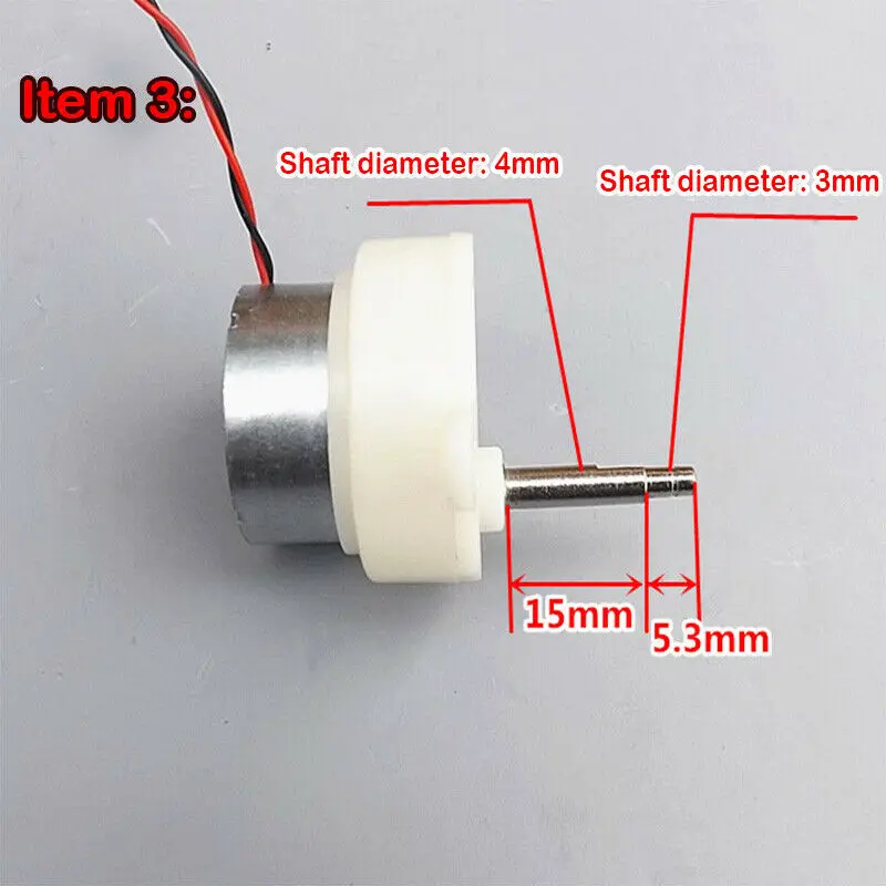 Compact 10RPM Micro Gear Motor with Adjustable Speed and Dual Shaft Options