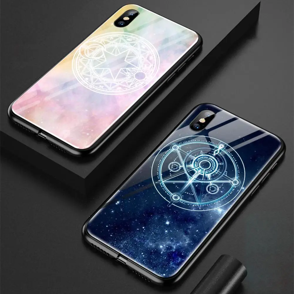 

Smart Tempered Glass LED Light Full Protection Phone Case Cover for iPhone 6/7/8