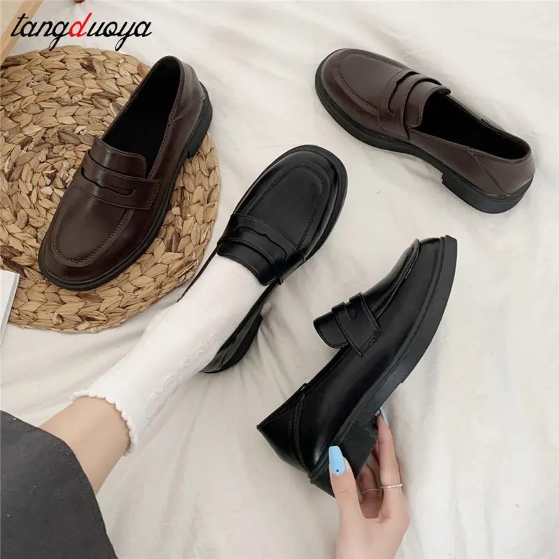 Women Shoes Women's loafers Shoes Mary Jane Shoes Oxfords loafers women Girls Japanese School Jk Uniform Lolita College Gothic shoes