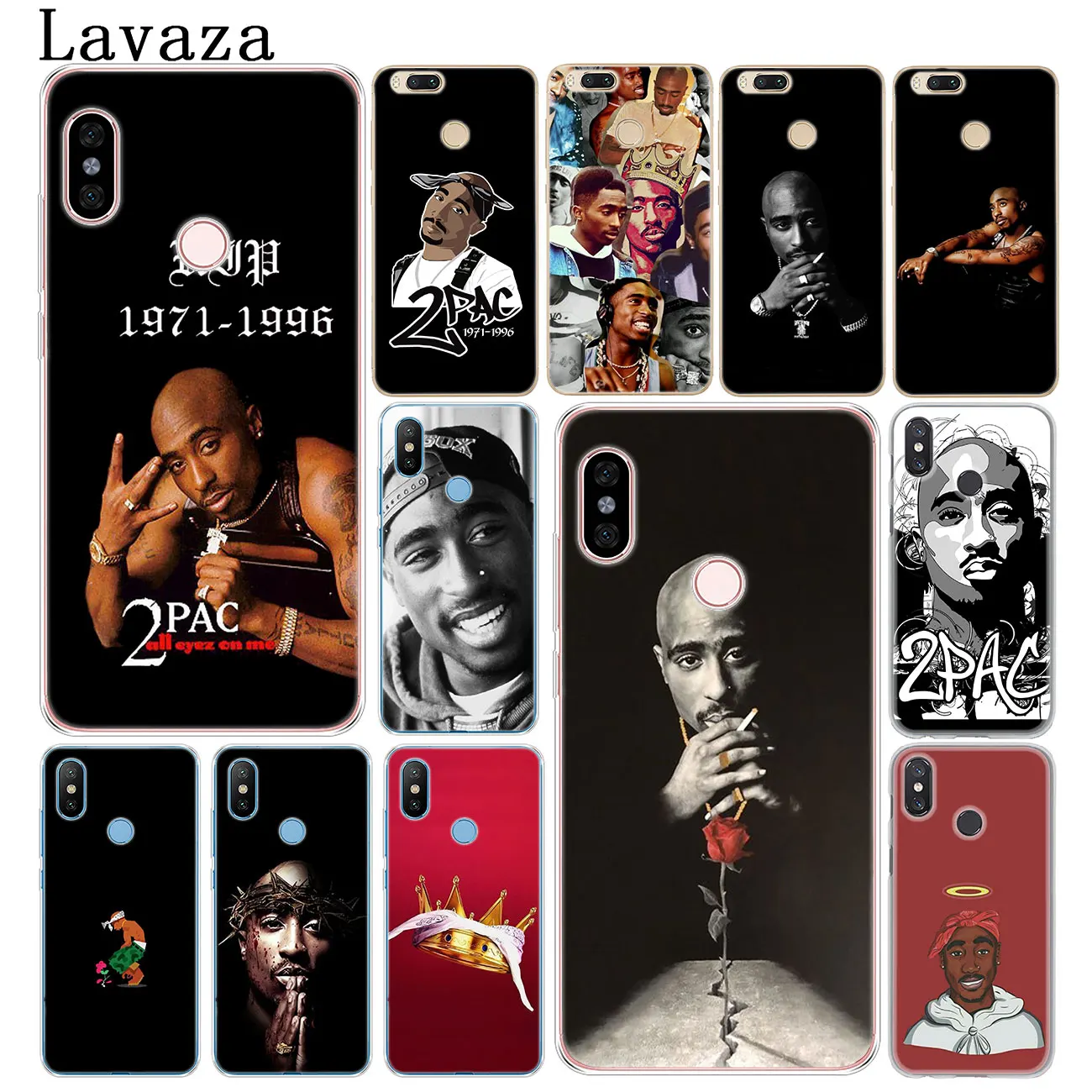 2pac Тупак Корона 2 pac Rap поп Жесткий Чехол для мобильного телефона чехол Xiaomi Redmi 8A 7A 6A