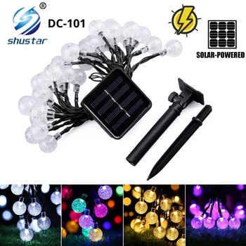 

Waterproof Solar LED Light String Outdoor Crystal Ball 20/50/100LEDs Fairy Light Garden Fence Patio Christmas Lights Decoration