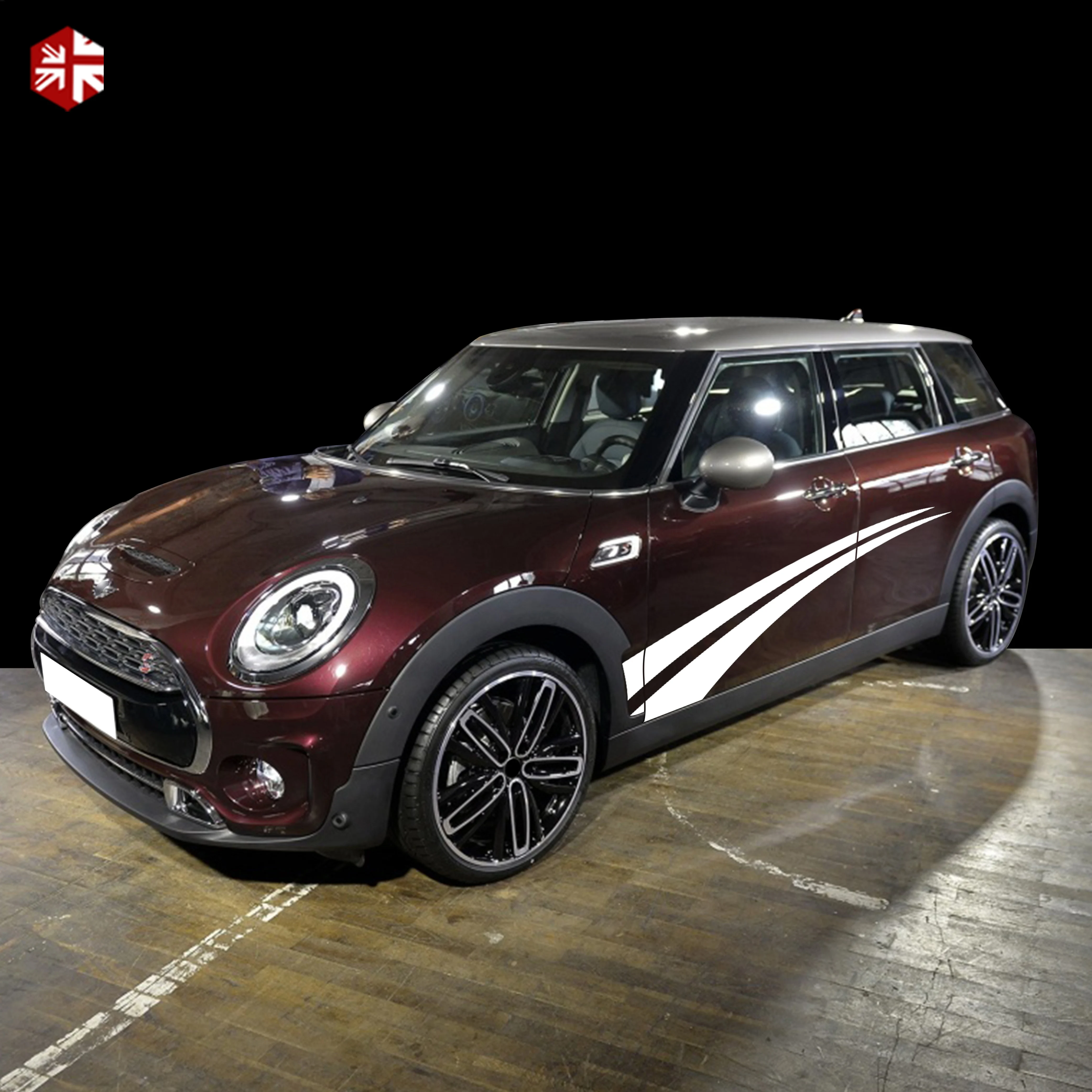 2X Creative Vinyl Car Styling Door Side Stripes Sticker Graphics Body Decal For MINI Cooper S Clubman F54 One JCW Accessories