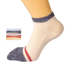 Простые цветные тонкие хлопковые носки с отдельными пятью пальцами ног, Женские Простые короткие носки-разделители на лодыжке, цветные женские носки BAC624