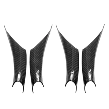

4Pcs Car Styling Carbon Style Interior Door Handle Pull Protective Frame Cover For-BMW 3 4 Series F30 F35 2012-2016