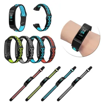 

1 PC Anti Scratch Soft Silicone Wrist Strap Two-tone Watchband Replacement for Huawei Band 3/3 Pro Smart Watch Accessories
