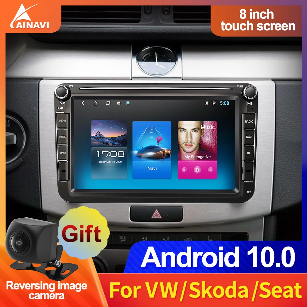 Car Multimedia Video Player GPS Navigation navi radio For vw Volkswage/Seat/Skoda/Passat cc/Golf 5 7/Polo/Tiguan  Android 10.0