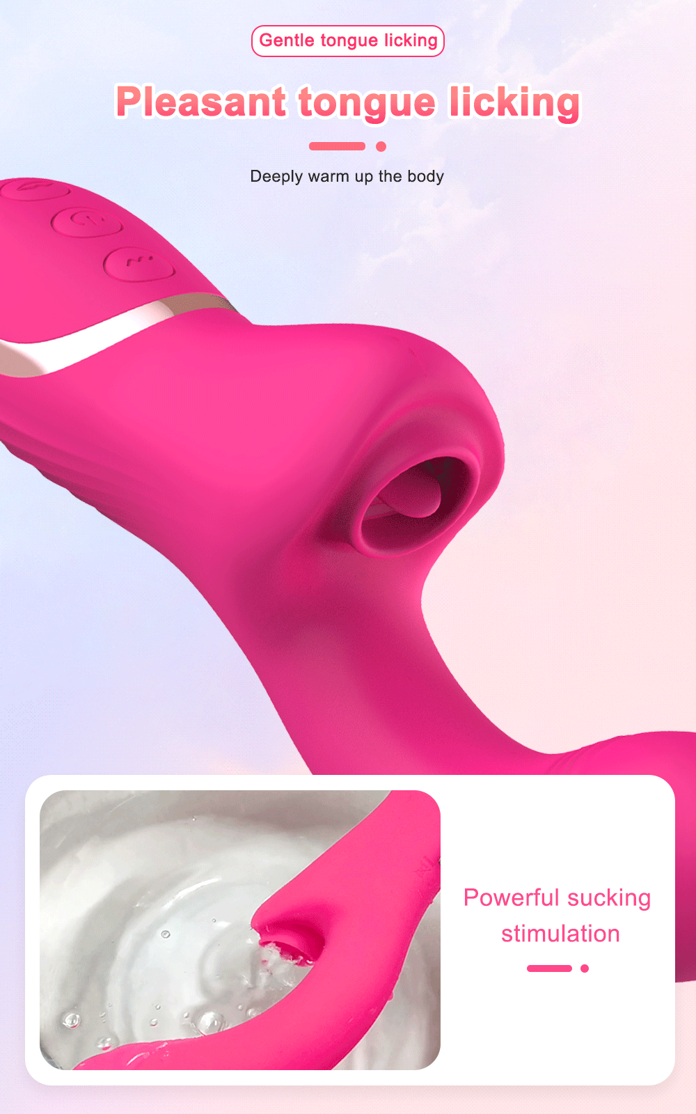 Vibratore per leccare la lingua per le donne Vibratori per il punto G Stimolatore per il clitoride femminile Massaggiatore Dildo Giocattoli sessuali Beni per_voghion.com