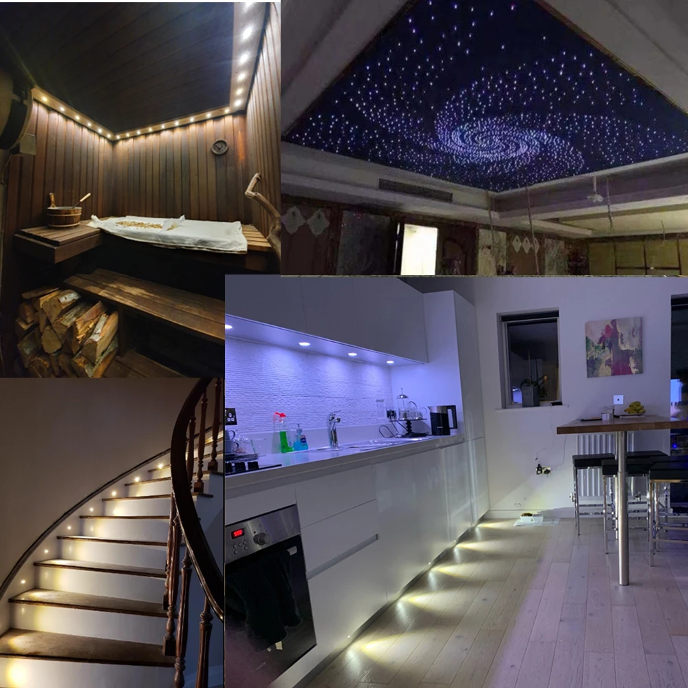 Description Picture 2 of item1W Mini Downlight 12V Spotlight with Transformer 15mm Recessed Down light Led Kitchen Ceiling Spot Lamp Stairs Cabinet Lights